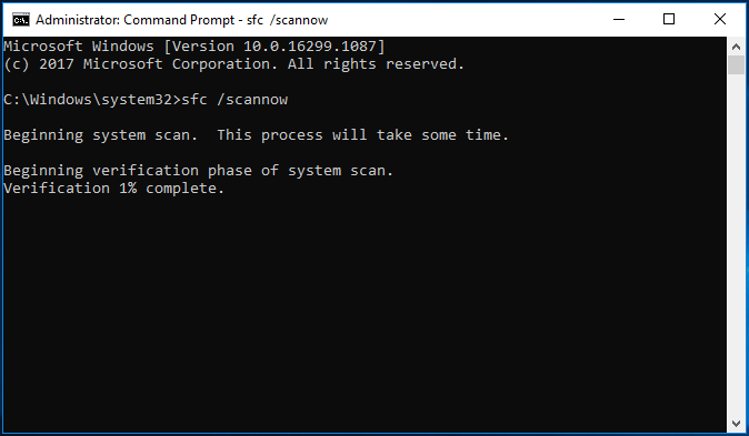 type the command and hit Enter to continue