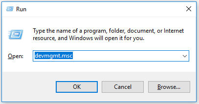 open Device Manager Windows 10