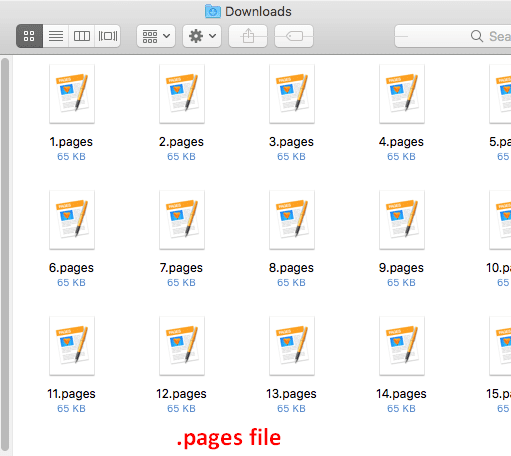 .pages file