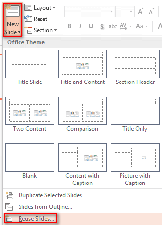 Reuse Slides