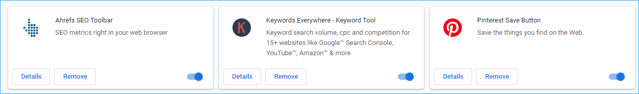 remove or disable Chrome extensions