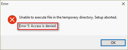 Unable to execute files