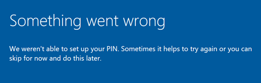 Something went wrong