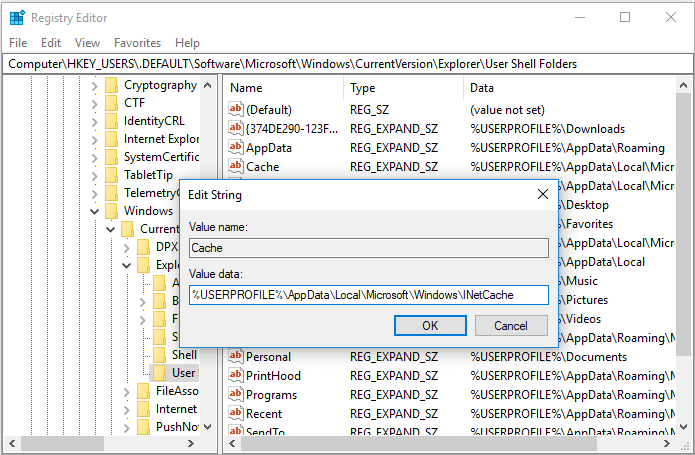 change the value data