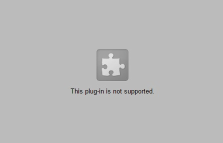 this plug-in is not supported