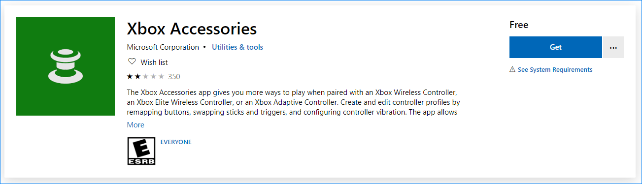 the Xbox Accessories app