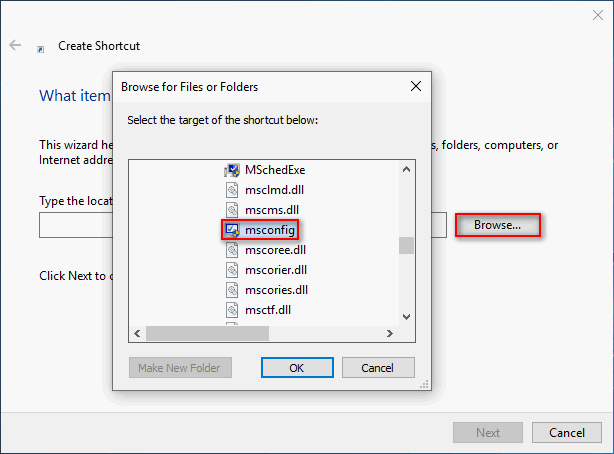 Create Shortcut