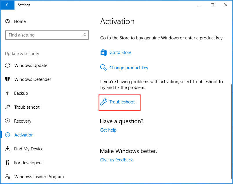 Windows Activation Troubleshooter