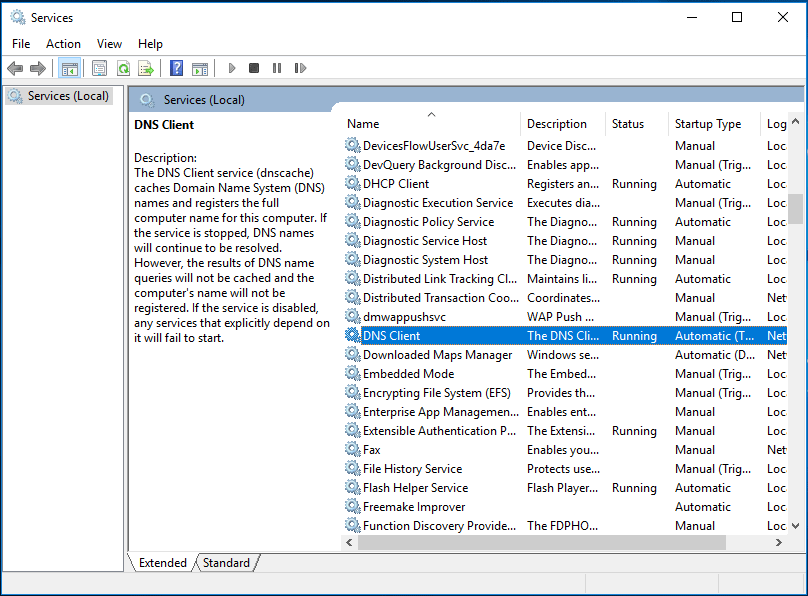 DNS client service