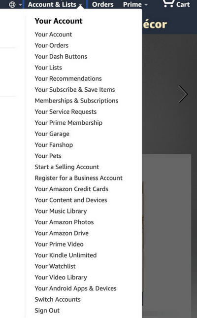 Your Account