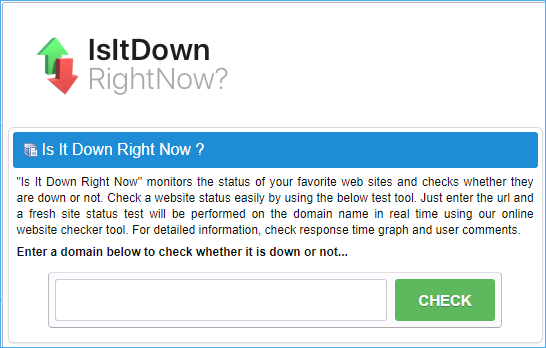 is it down right now