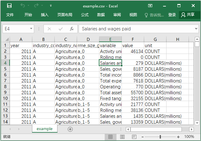 open the CSV file in excel