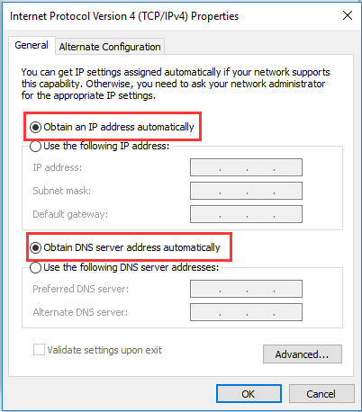 check these options