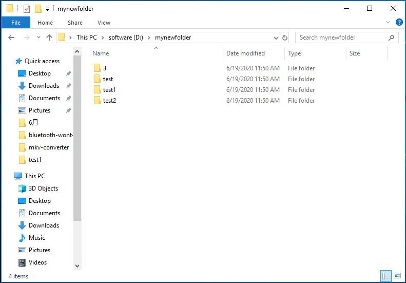 create multiple folders