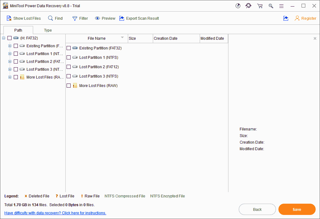 scan results