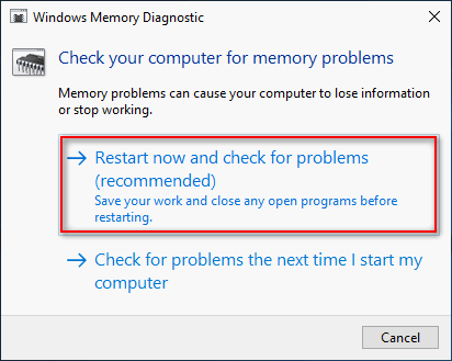 check for problems