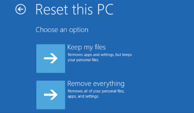 Reset this PC