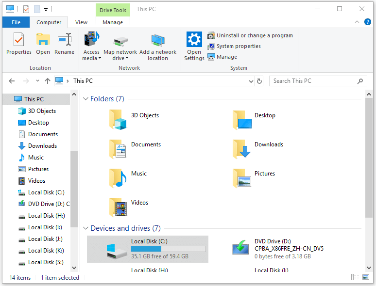 how to use File Explorer without a mouse Windows 10