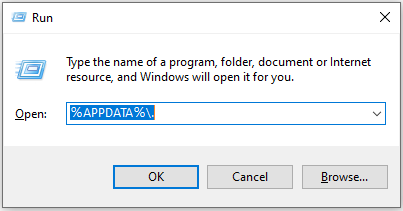 type %APPDATA%