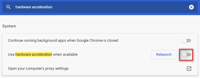 Use hardware acceleration when available