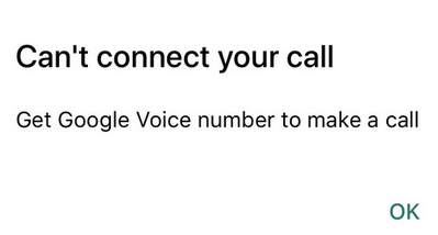 Can’t connect your call