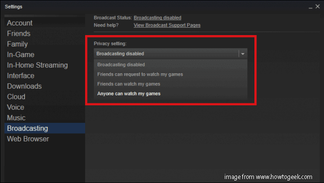 choose Privacy Settings