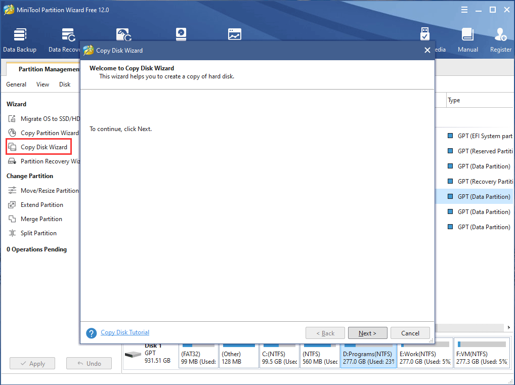 Copy Disk Wizard