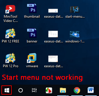 Start menu troubleshooter