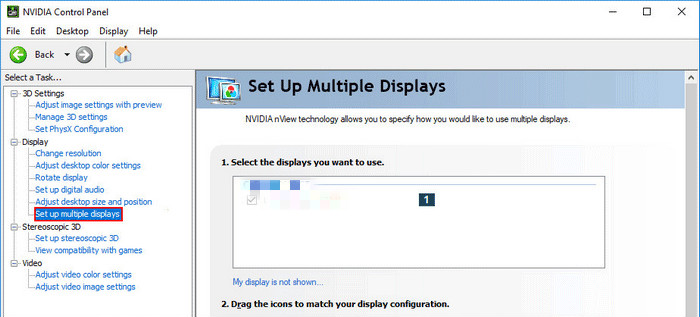 Set up multiple displays