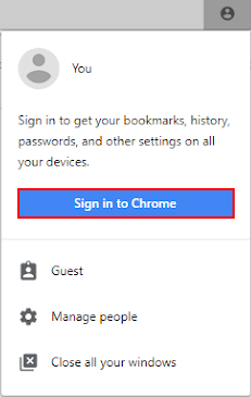 Sign in to Chrome