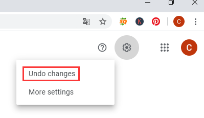 undo changes to Google contacts