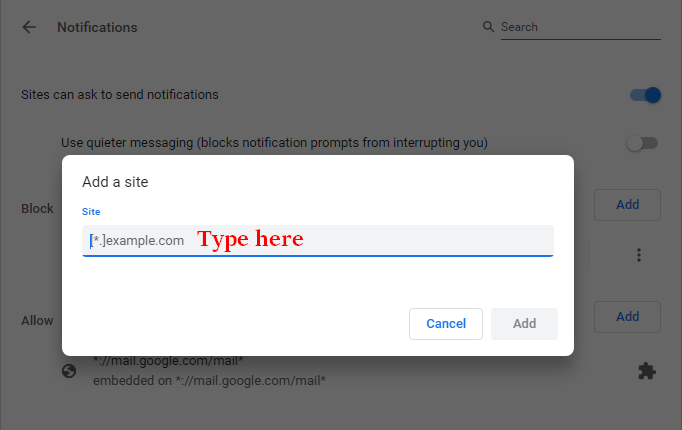 Add a site