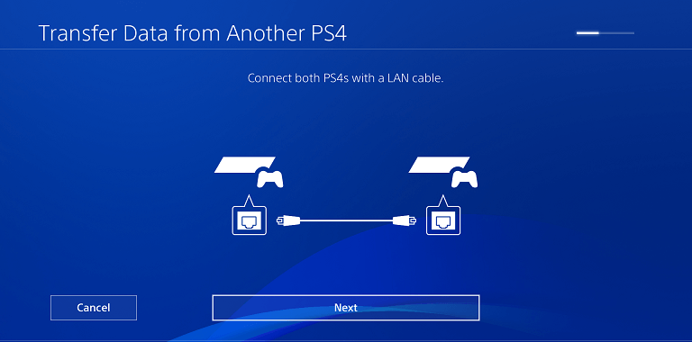 Connect Both PS4s with a LAN Cable