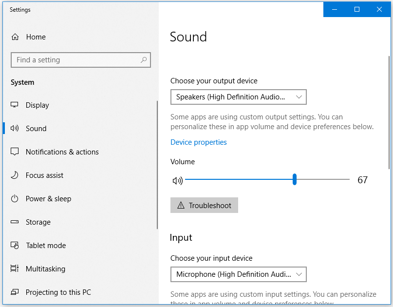 how to fix sound problems in Windows 10