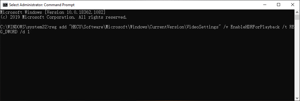 type command