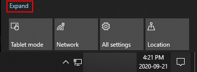click Expand