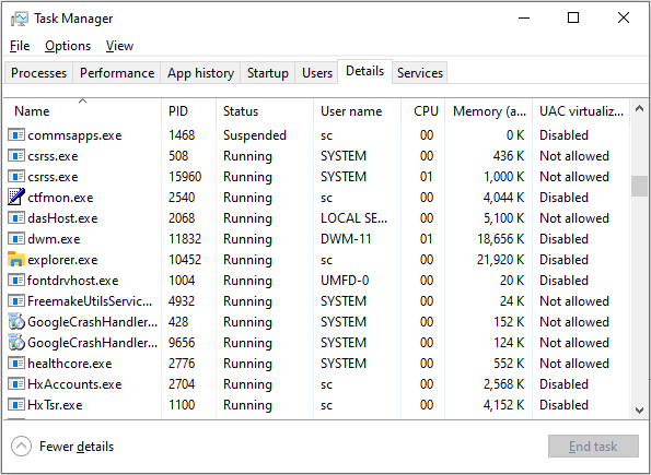 open Task Manager