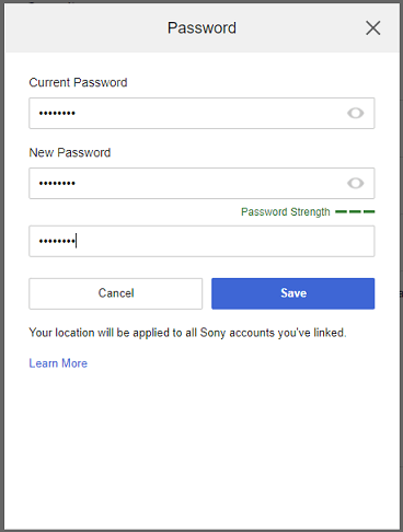 Save New Password