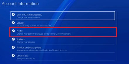 Sign in PSN System