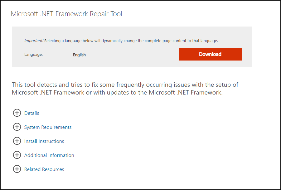 download the .NET file