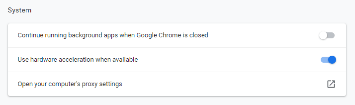 prevent Chrome from running in the background