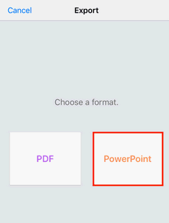 Export to PowerPoint iPhone