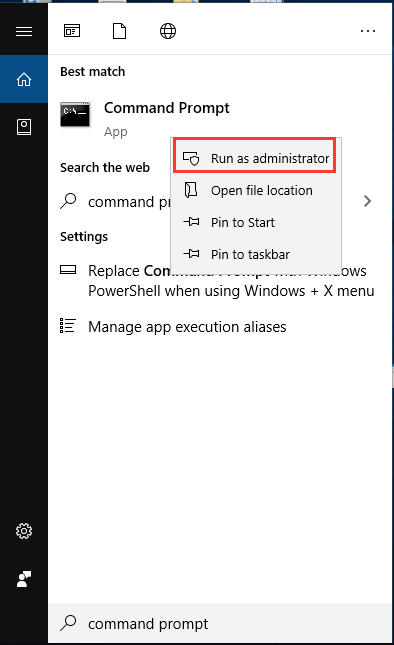run command prompt as administrator