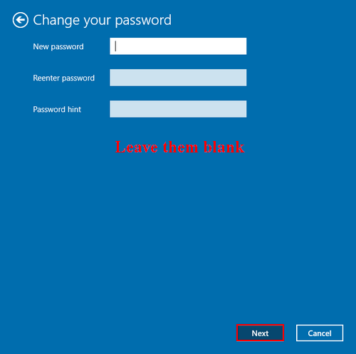 Change your password