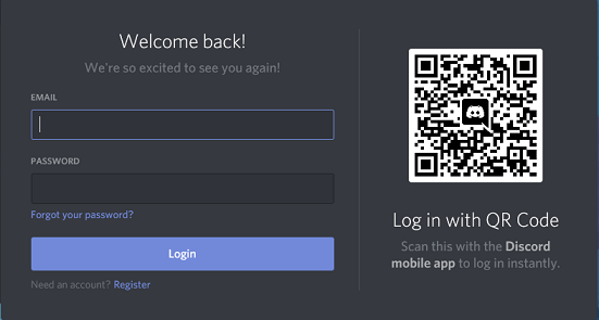 Log in Discord with QR Code 