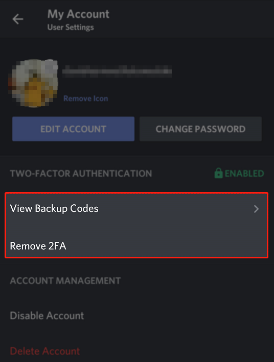 Discord View Backup Codes