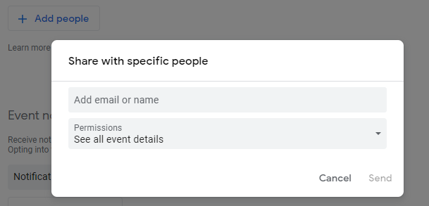 how to share my Google calendar
