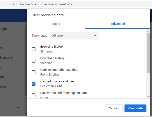 remove Chrome cookies