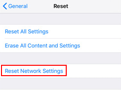 Reset Network Settings