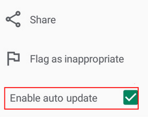 Enable auto update